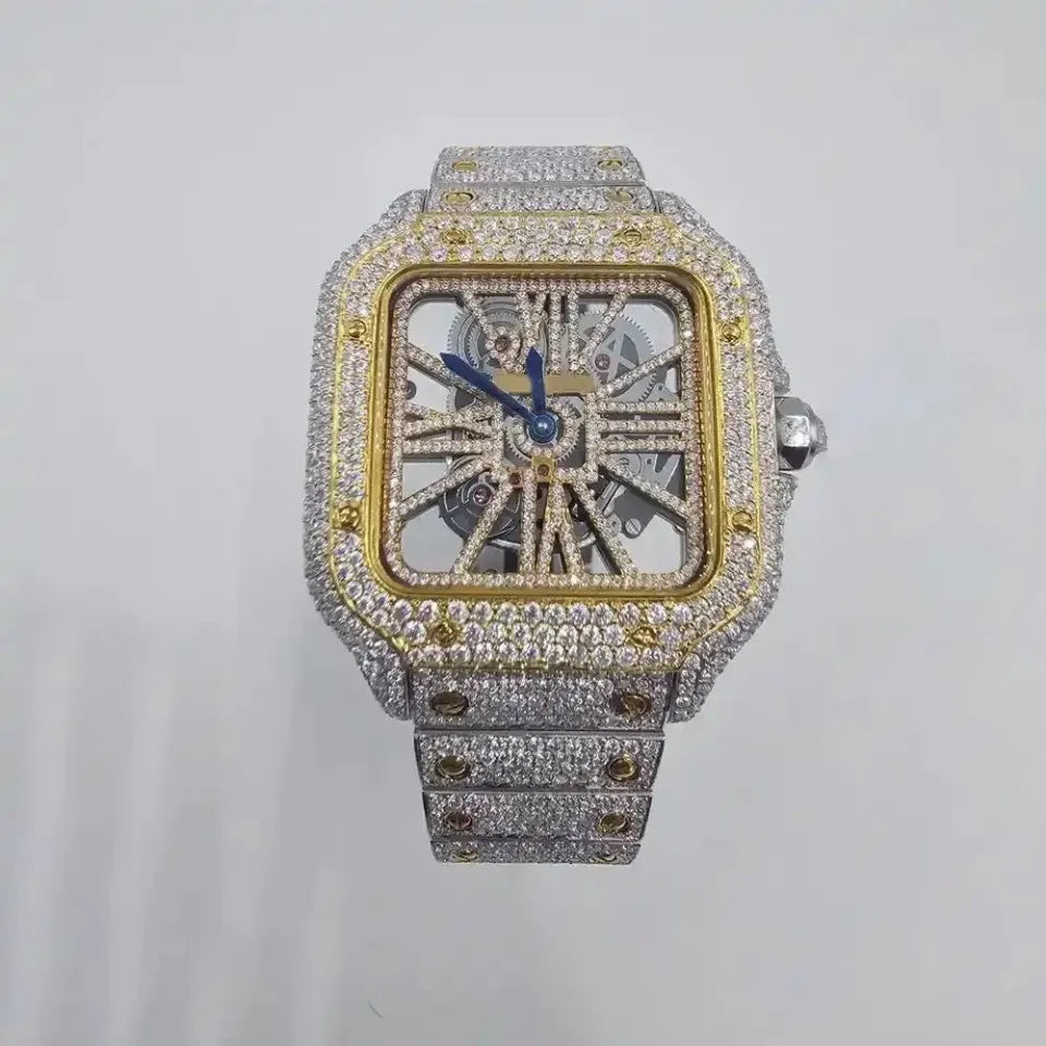 ELEGANCE 41MM GOLD DIAL SKELETON WATCH