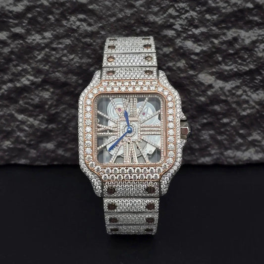 Timeless Skeleton Dial Diamond Watch