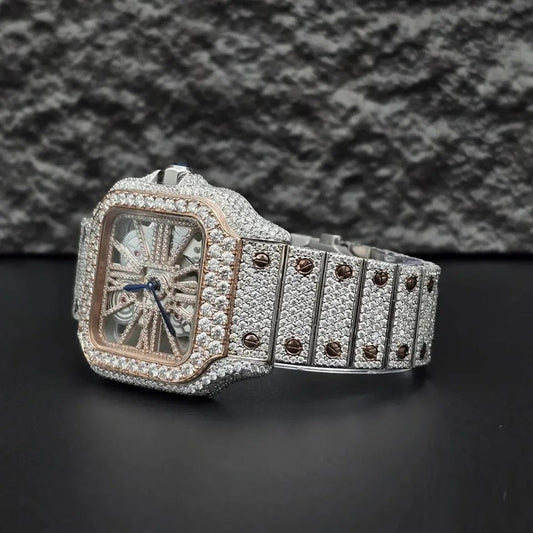 Timeless Skeleton Dial Diamond Watch