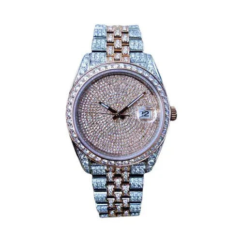 Elegance 41mm Rose Ton Dial Luxury Designer Watch