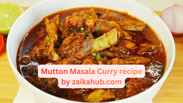Mutton Masala Curry recipe