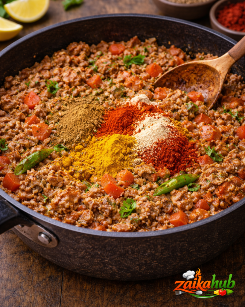 Hyderabadi Mutton Kheema Curry recipe