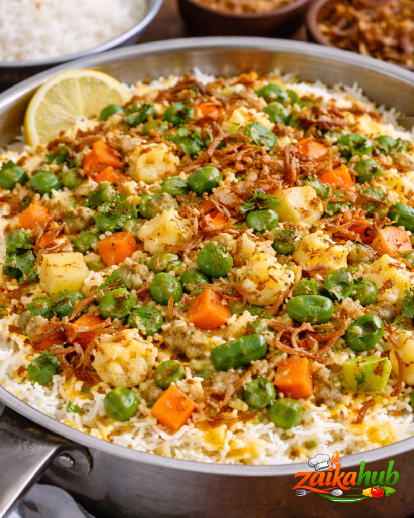 Hyderabadi Vegetable Biryani Recipe 