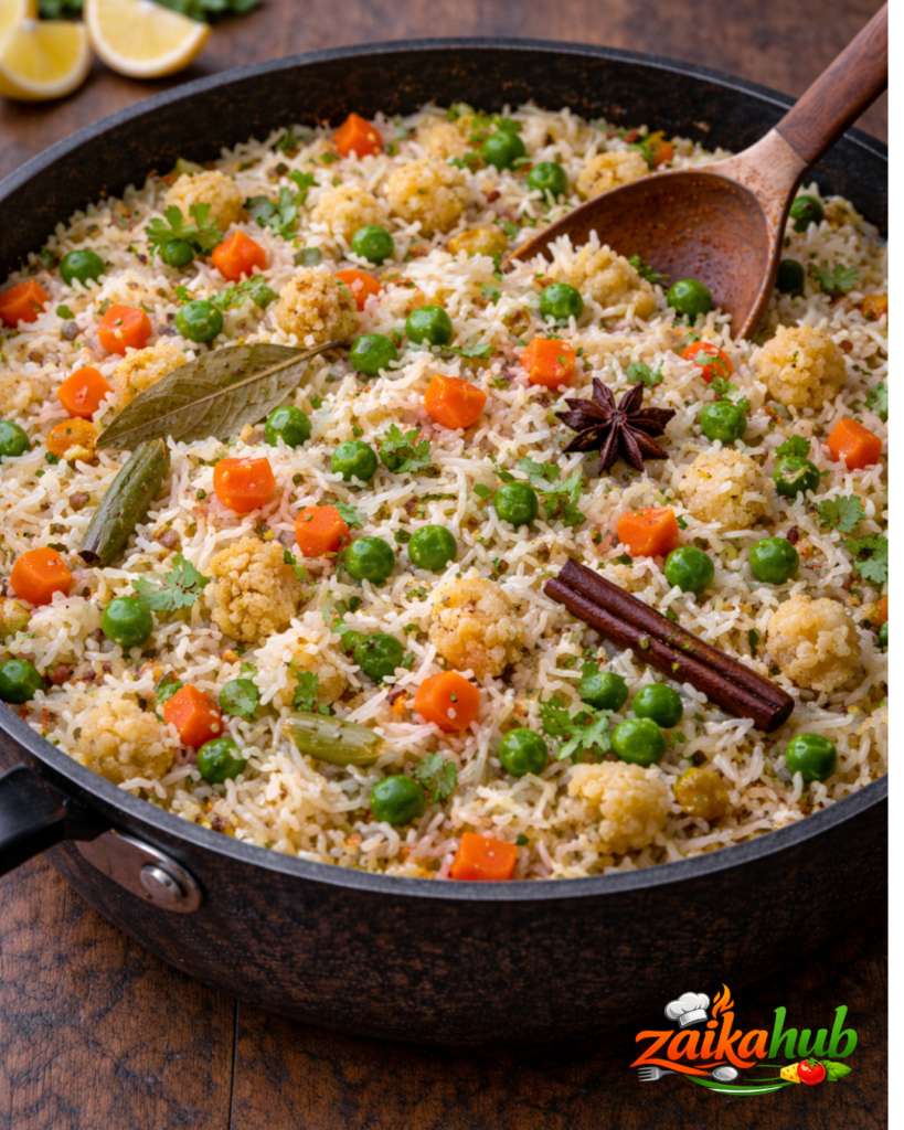 Hyderabadi  Vegetable Pulao Recipe 