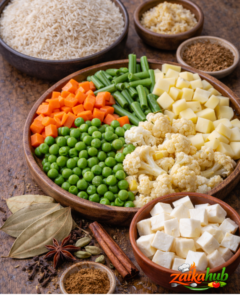 Hyderabadi  Vegetable Pulao Recipe 