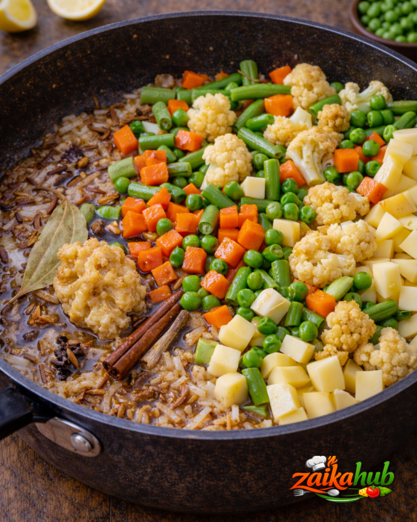Hyderabadi  Vegetable Pulao Recipe 