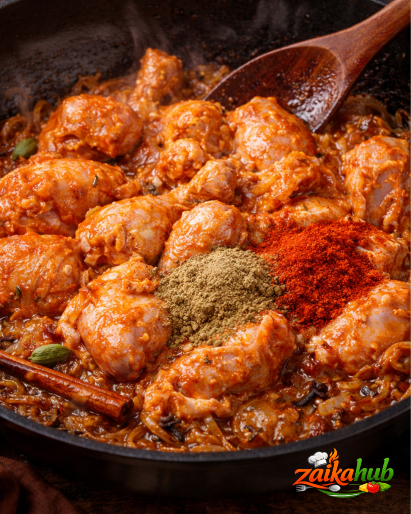 Hyderabadi Style Chicken Curry Recipe